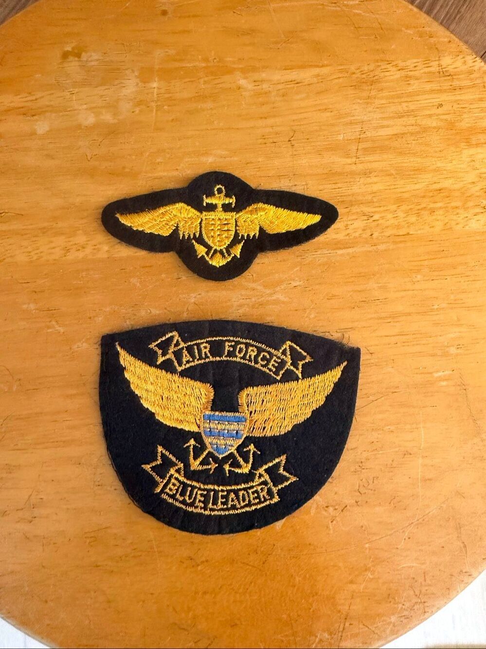 Vintage U.S. Air Force Blue Leader Embroidered Patch Lot Wings Military USAF (91